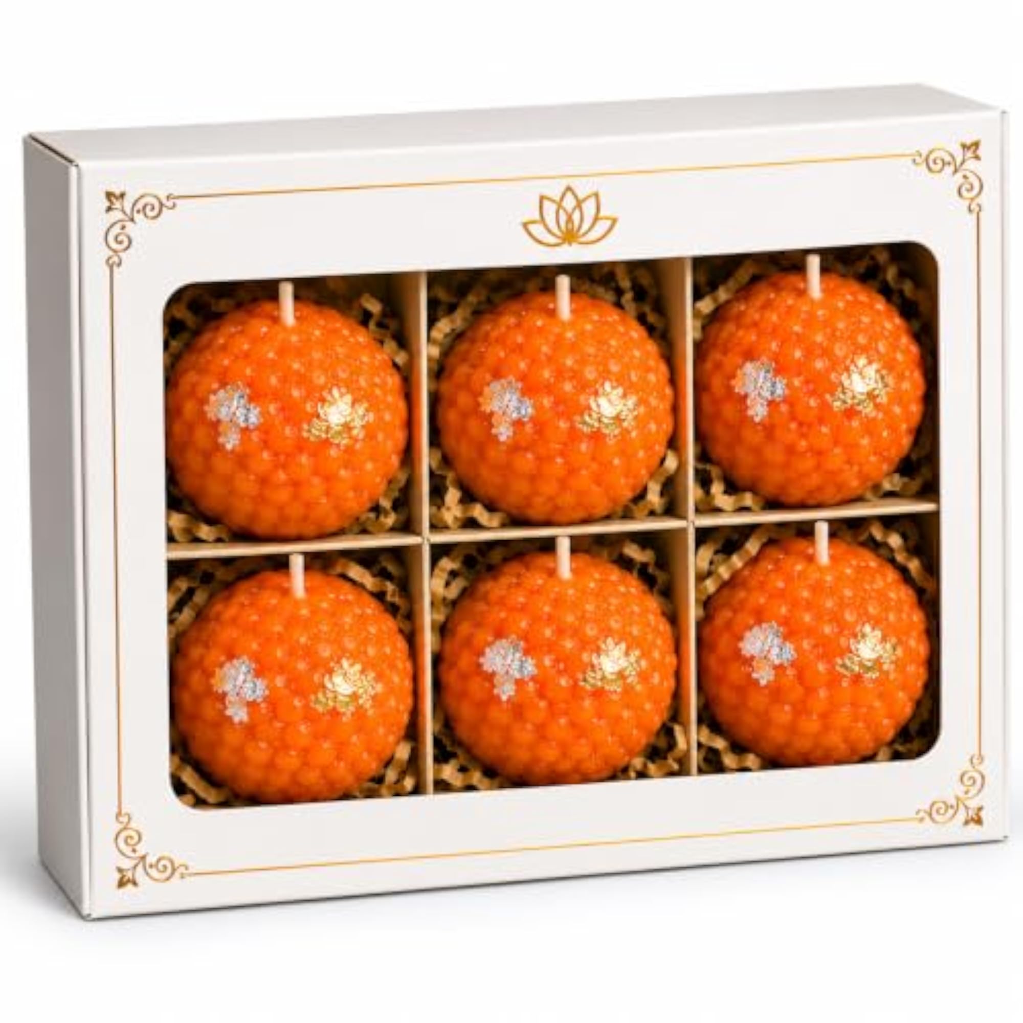 Modak Candles for Home Decor & Festivals, Pack of 6