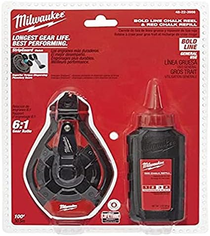 Milwaukee ELEC Tool 48-22-3986 Bold Line Chalk Reel