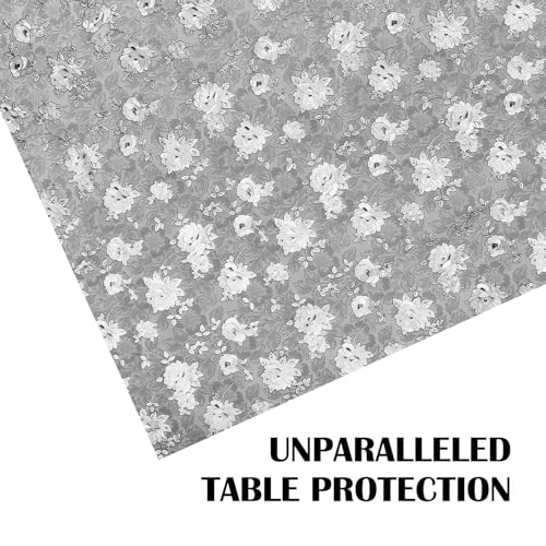 Image of Dakshya Industries PVC Waterproof Withoutlace Dining Table Cover (Size - 54X78 Inch) Rectangle 6 Seater Heat Rasistant, A1