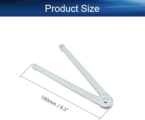 Miniatura 2 de Bettomshin Llave universal para amoladora angular, llave de pasador ajustable para amoladora angular, 4 piezas