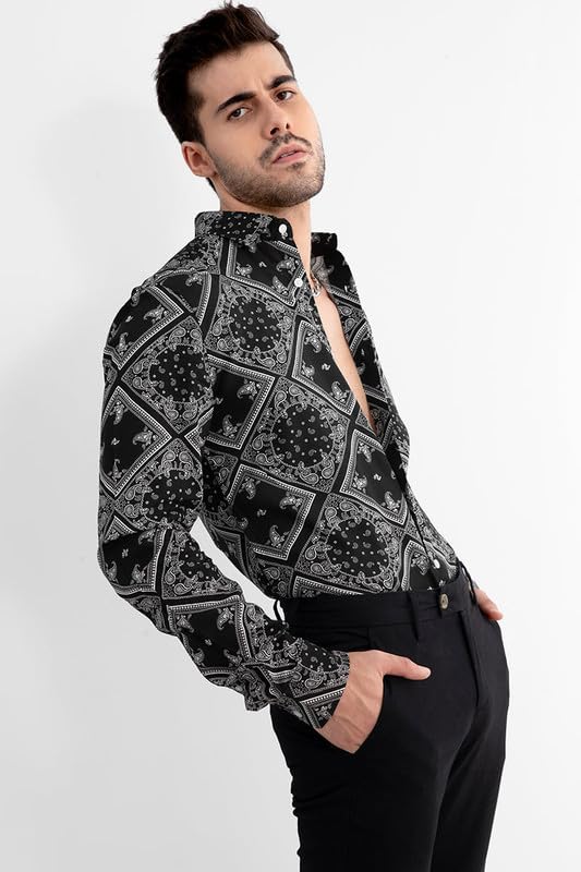Image of SNITCH Mandala Print Shirt for Men