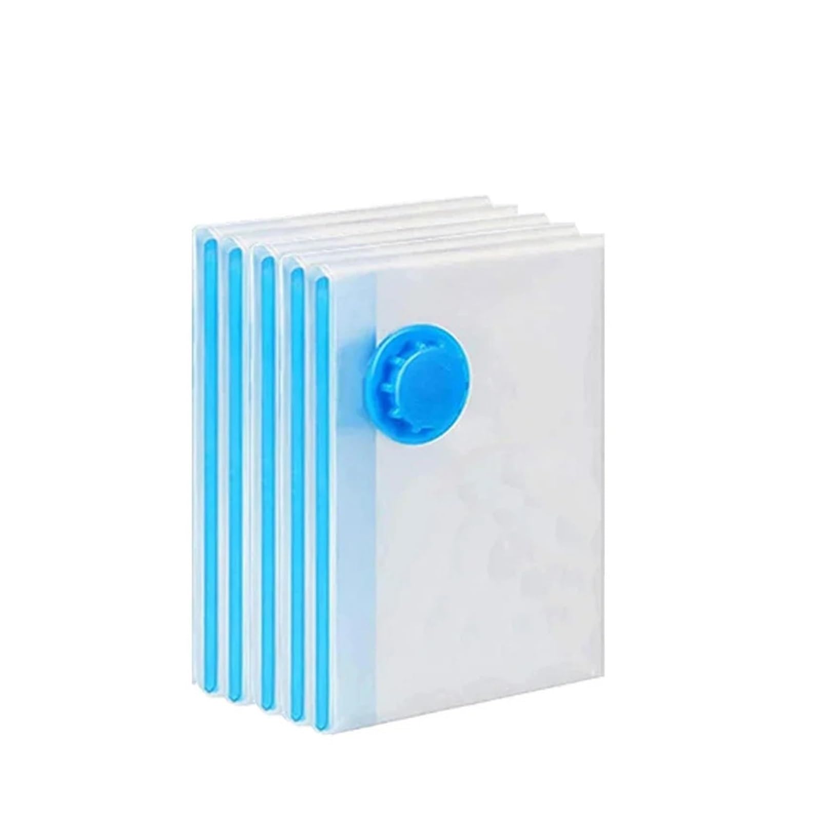 Bolsas al vacío Bolsas de almacenamiento de compresión al vacío con bomba manual, bolsas de sellado reutilizables for ropa de cama, más del 80% de espacio de almacenamiento(5XBags without pump,60x80)