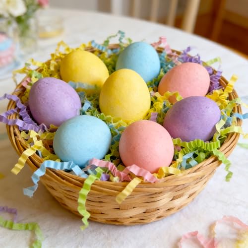 Image of Zankubom 8OZ Easter Crinkle Cut Paper Shred Filler Great for Gift Wrapping, Easter Basket Fillers, Birthday, Gift Wrapping, Classroom Event Decoration, Egg Hunt Party Decor Filling Supplies
