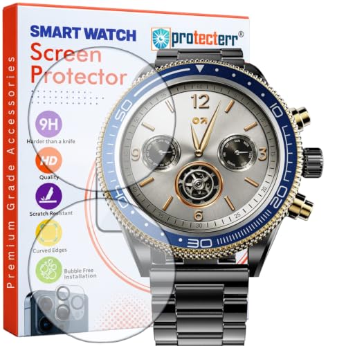 Image of Smartwatch Screen Protector for GOBOULT Saber 1.43 inch (Pack of 2) - Flexible TPU Film, 9H Scratch Resistant, Self Healing, Anti Fingerprint, HD Clear - Not Tempered Glass