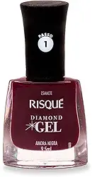 Risqué Esmalte Diamond Gel Amora Negra Cremoso 9 5Ml Amora Negra 9.5 Ml