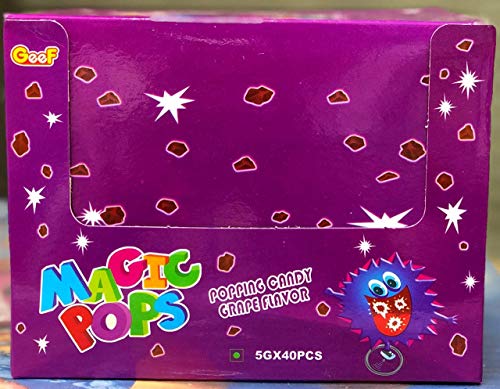 Image of Jai Jinendra Magic Pop 5.5g x 40 = 220gm (Pack Of 40piece) (Grape)