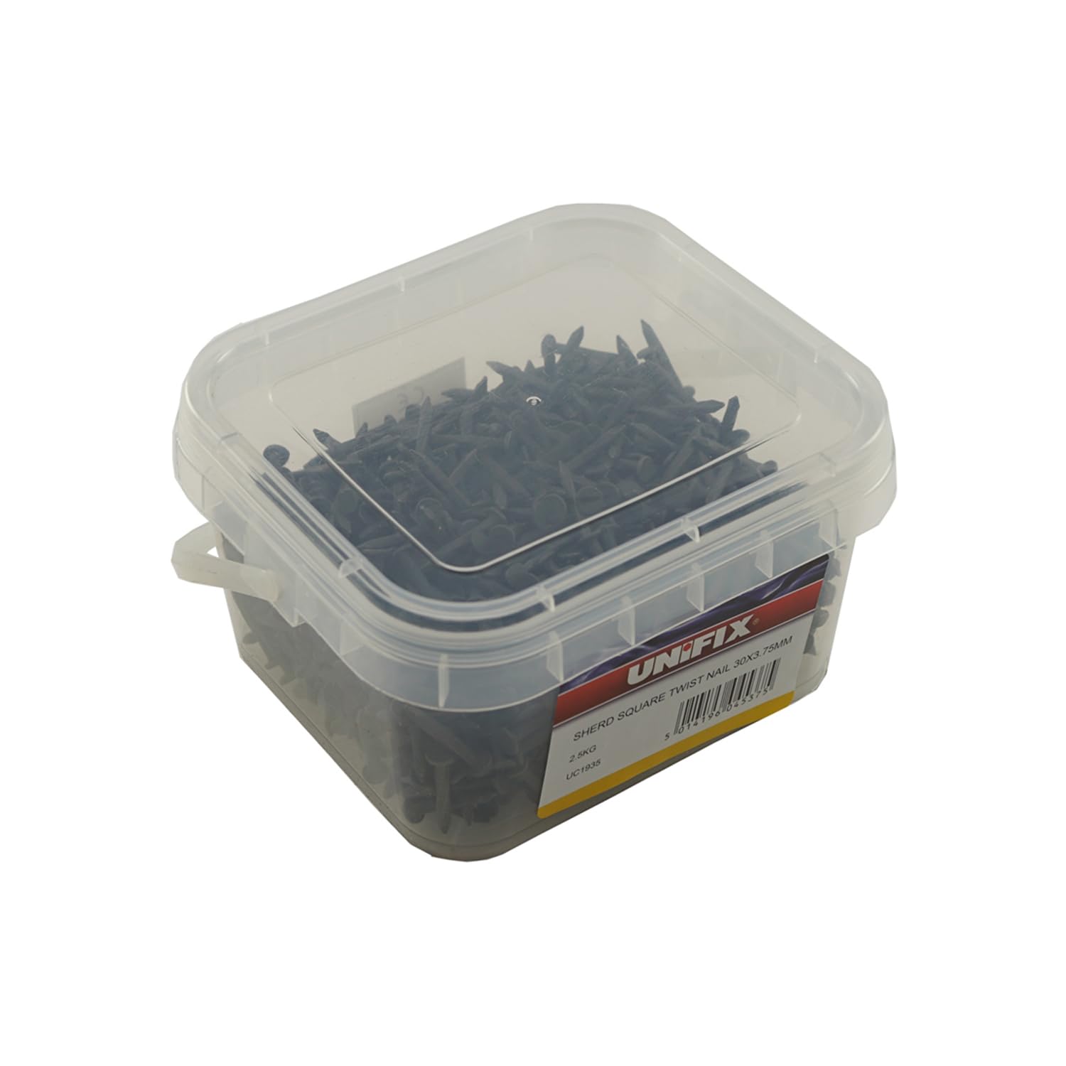 Unifix Sheradised Square Twist Nails 2.5Kg Tubs - 30mm x 3.75 (Box of 4)