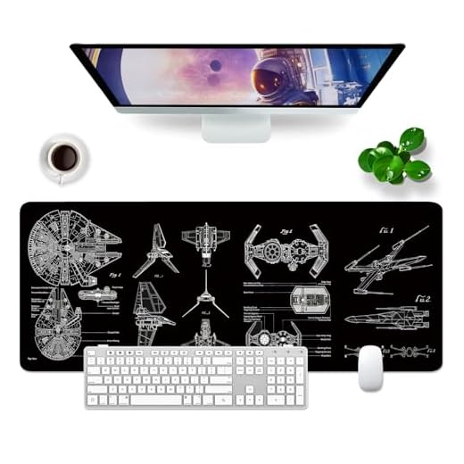 VYEUIAO Schwarz Mauspad Gaming Schreibtischunterlage 800x300mm XL Mousepad Design Groß Mauspad, Computer PC Professionelle Gamer Mousepad,Tastatur Pad