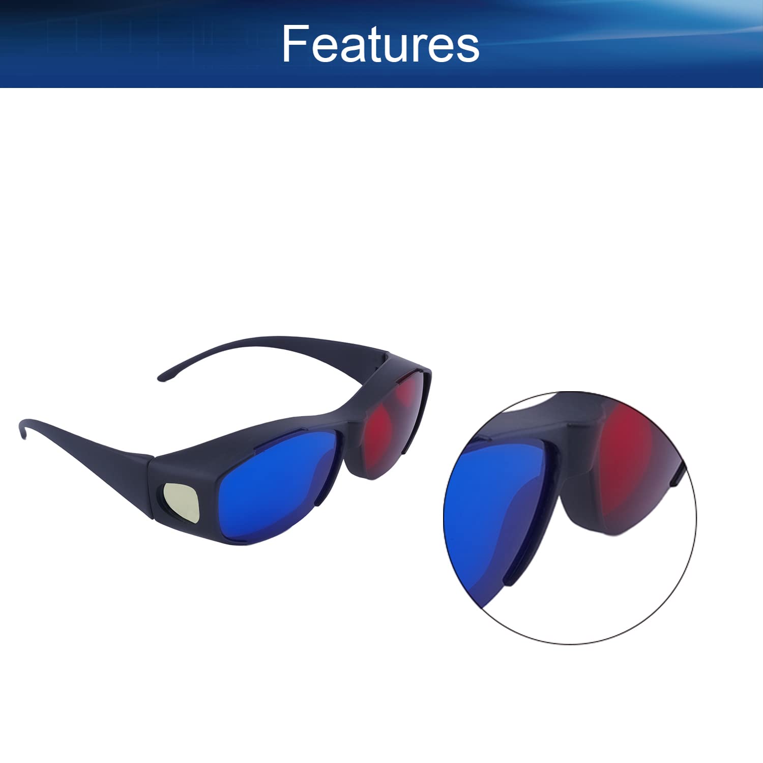 Amazon.co.jp: Othmro 3Dメガネ 3D立体 アナグリフ3Dメガネ レンズ1色