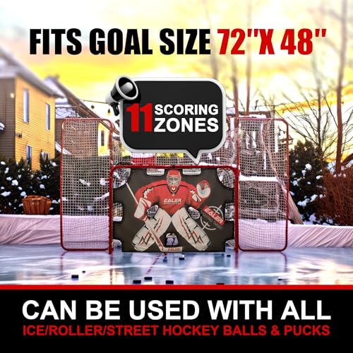 image for EALER HTST50 72'' x 48'' Hockey Goalie Shooting Target - Hockey Goal P