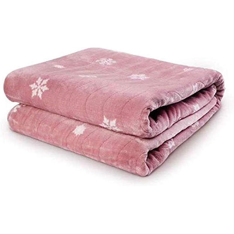 GPPZM Pink Electric Blanket, Flannel Heating Blanket Double Double Control Thermostat Small