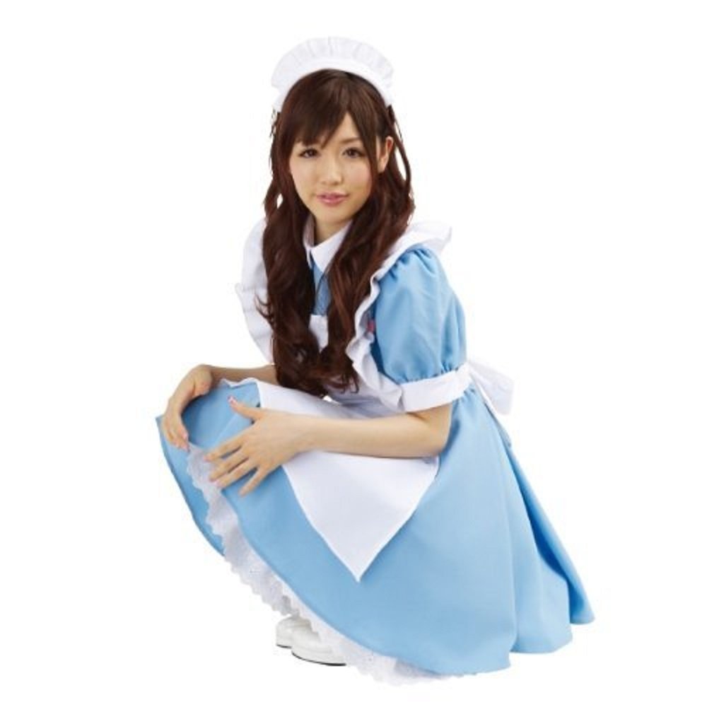 エミリー　メイド服　絵本の国のアリス　コスチューム　Lサイズ　コスプレ Amazon.co.jp: アリスメイド服 コスプレ 衣装 髪飾り付属 ワンピース
