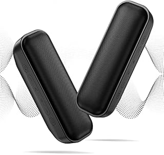NOTABRICK Bluetooth Speaker 2pack Portable Wireless Bluetooth Speaker,20W Loud Stereo,1200mins Playtime,with Led Light,Wireless Stereo Pairing,IPX7 Waterproof Speaker for iPhone,Gifts for Christmas
