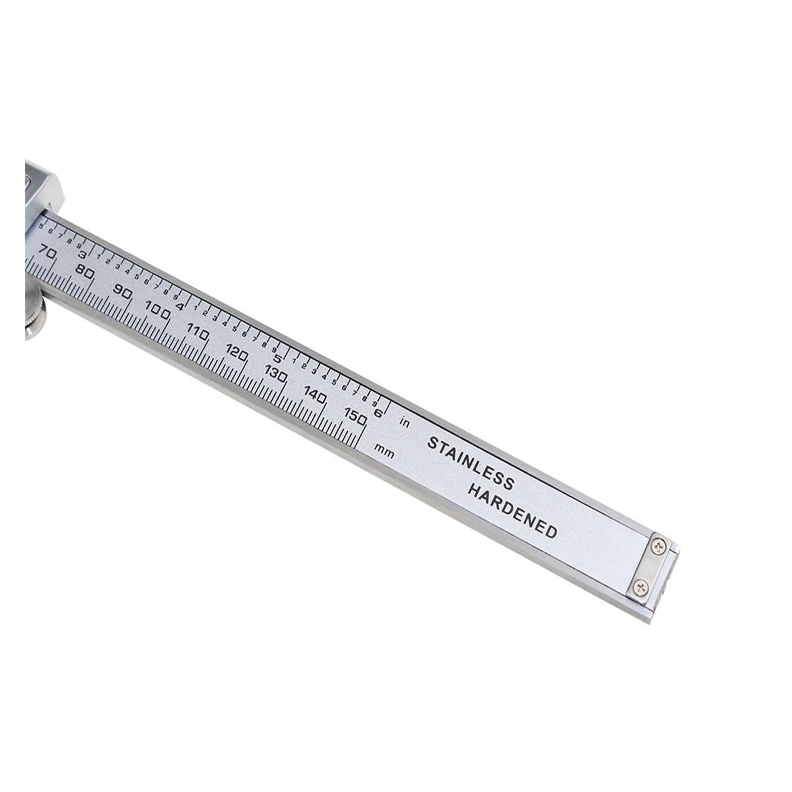 Pies de Rey Calibrador Vernier Digital electrónico de Alta precisión, Herramienta Instrumentos medición Micrómetro Metal Acero Inoxidable 6 Pulgadas y 150mm