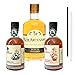 Produktbild Tres Hombres/RA 3er Rum Set | Rum aus Barbados, Venezuela, Dom.Rep, inkl. 2 Glasdrinkhalme