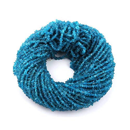 Perles en vrac apatite néon naturelle 4-5mm gemmes chips nugget