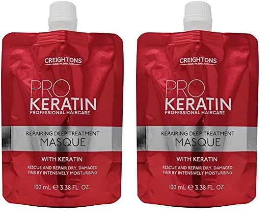Pro Keratin Repairing Deep Treatment Masque (100ml) - Formulated with Keratin. Rescue and Repair Dry, Damaged Hair by Intensively Moisturising (Pack of 2)