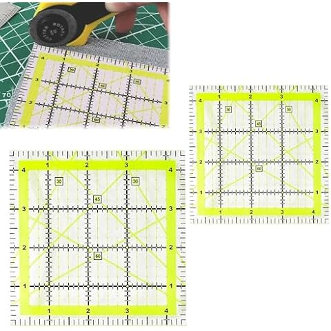MEKEET Quilting Rulers with Anti-Slide Grips Cover