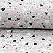 Produktbild Brittschens Stoffe und Zutaten Stoff Jersey Baumwolljersey Sweetheart Grey Melange Kinderstoff je 50cm