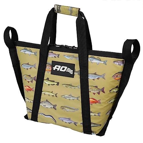 AO Coolers 2' Insulated Fish Kill Bag - Portable, Leakproof Fish Cooler with Heavy-Duty Handles - 24" x 16", Multi (AOMFB2FT)