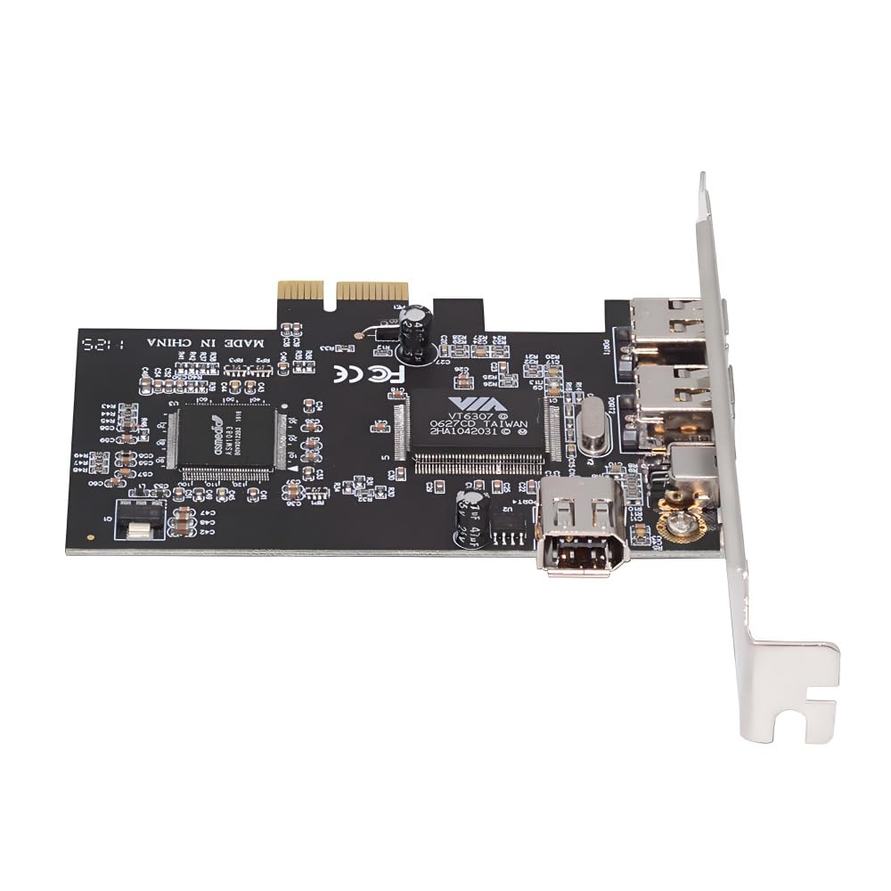 cablecc 400Mbps PCI-E 1X 4X 16X a 4 porte Firewire 400 Capture Card IEEE 1394a PCI Express Card 6Pin e 4Pin IEEE-1394 Adattatore