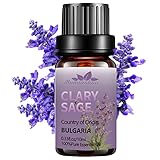 Clary Sage Oil Essential Oil, 10ml Pure Sage Essential Oil for Diffuser Therapeutic Grade Clary Sage...