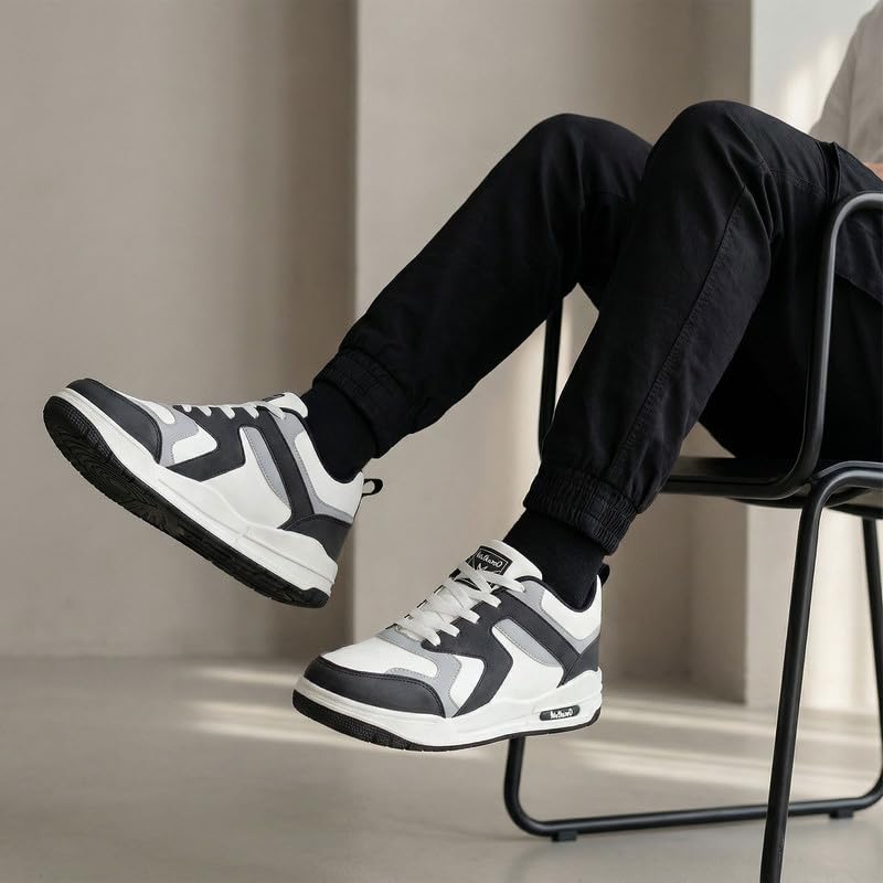 Image of WALKAROO Two-Tone Sneakers for Men's|Stylish and Comfortable|Cushion Insole with Slip-Resistance Outsole|Perfect Casual Wear|WY3478