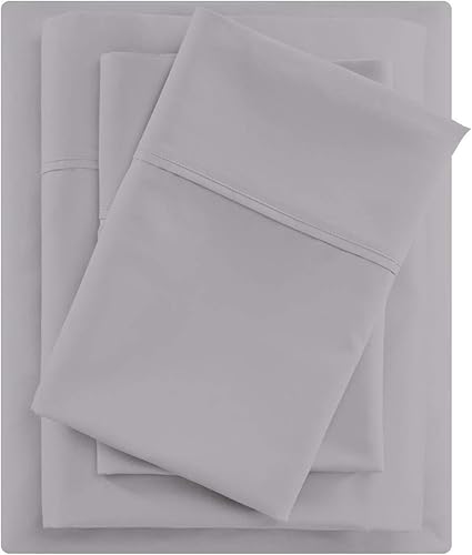 Miniatura 13 de Juego de sábanas tamaño King, juego de 4 piezas, sábanas de lujo para hotel, bolsillos profundos, fácil ajuste, transpirables y refrescantes