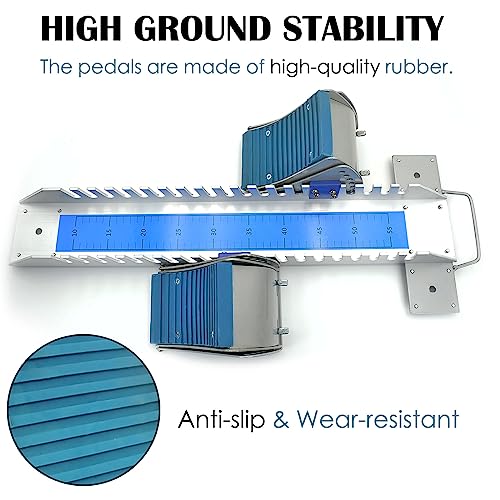 Ditosh Starting Blocks Multi-Function 6 Angle Adjustable Aluminum Track And Field Starting Block For Sprinting For Athletics Plastic Runway Cinder Track-Blue 25In #TOP2