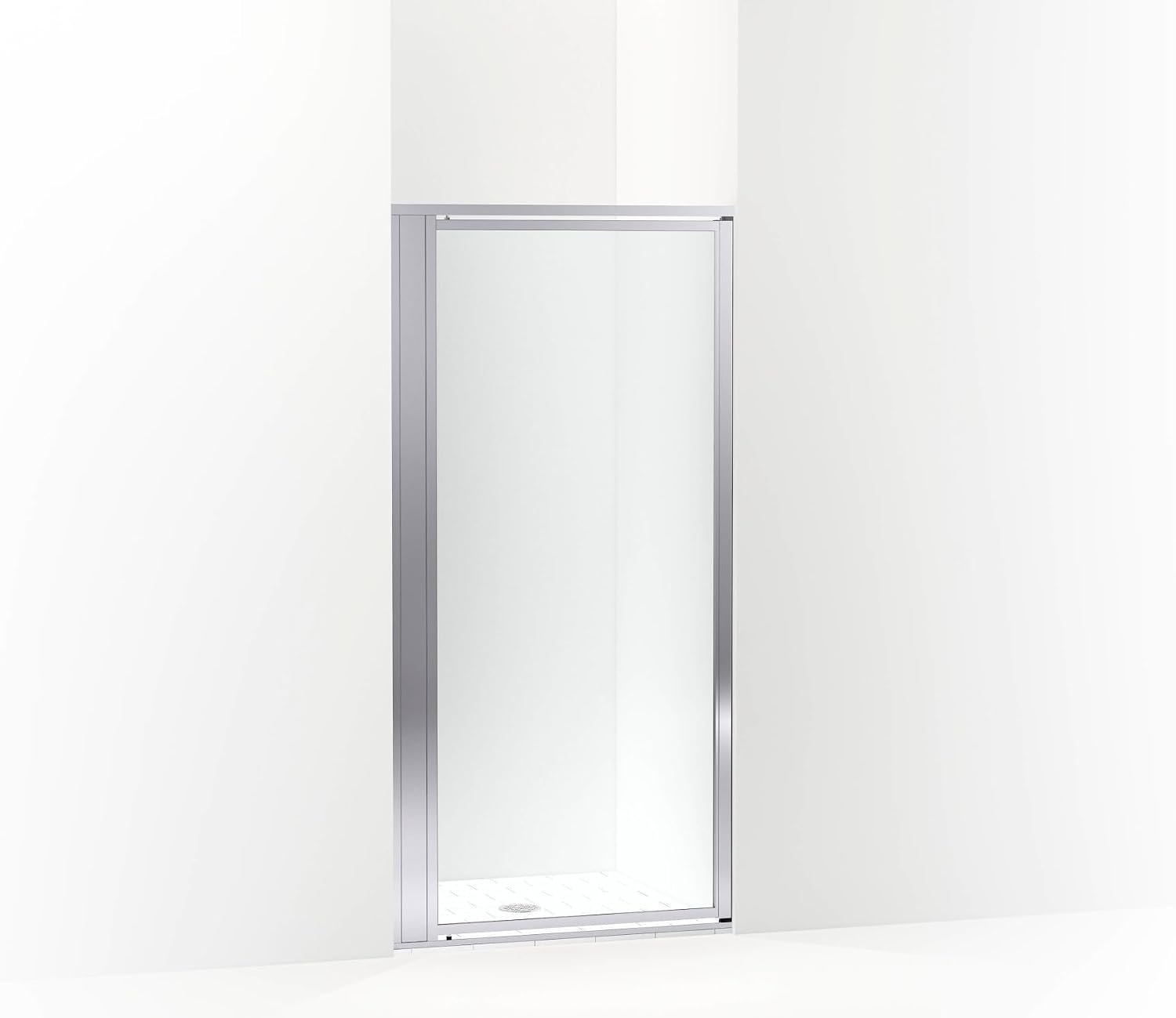 Sterling 33606-3G05-SH Attend™ 69" H Pivot Shower Door with 1/8"-Thick Glass, Bright Silver