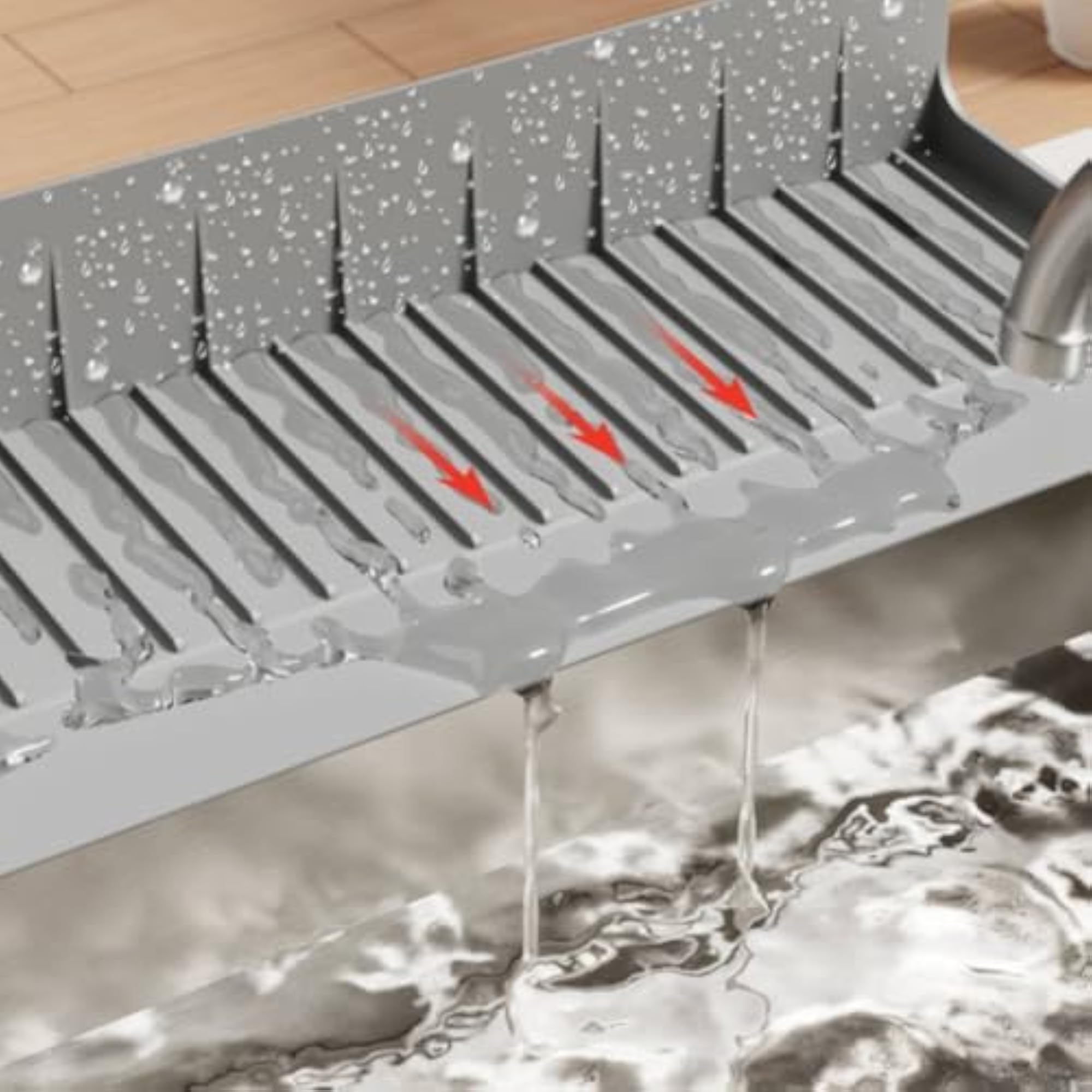Waterproof Silicone Sink Splash Guard for Kitchen