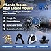 ENA Engine Motor and Transmission Mount Set of 4 Compatible with Mitsubishi Lancer 2002 2003 2004 2005 2006 2007 Automatic Trans 2.0L Replacement for A4641 A4617 A4606 A6647 9188 9181 9170 9569