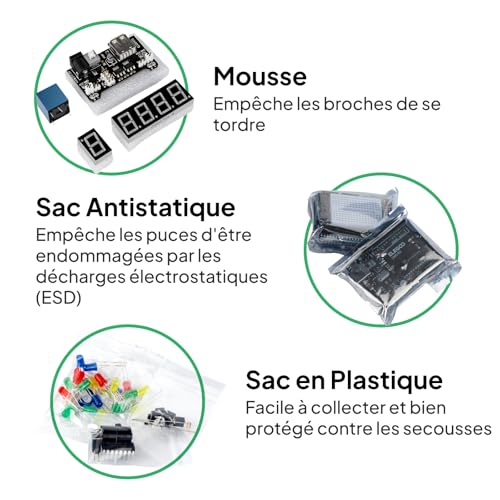 Kit de démarrage super ELEGOO compatible Arduino IDE avec guide en français