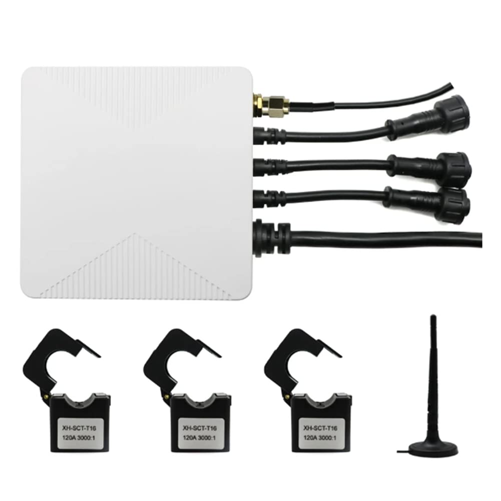 Tuya Smart Life TrifáSico WiFi EnergíA KWH Medidor Pinza de Corriente Transformador de Corriente AplicacióN Monitor y Registro de Potencia (500A)