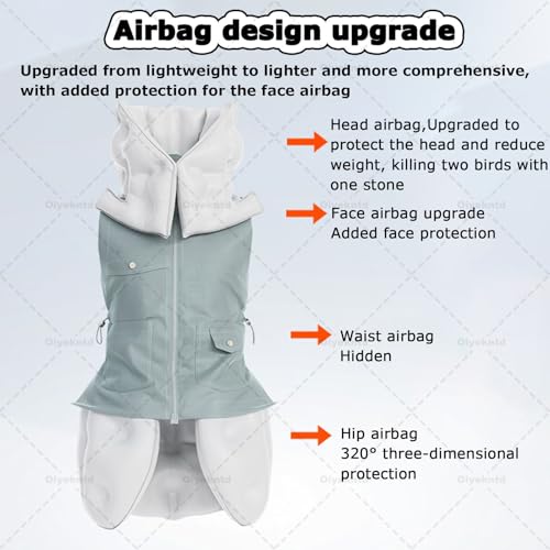 Smart Airba-g Vest Anti-Caídas para Adultos Mayores con APP Para Visualizar Datos de Ejercicio, Activación de Airba-g en 0.08 Segundos, Rosa (Ms) - M miniatura 5