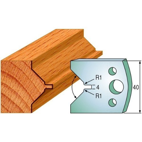Lames KSS 40 x 4 mm CMT 690.072 pour toupie et fraiseuse à bois