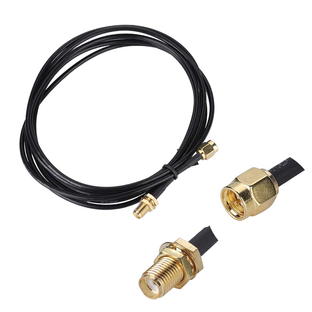 BROLEO Câble SMA vers SMA, cuivre pur résistant à 1000 insertions, câble coaxial SMA noir pour système réseau