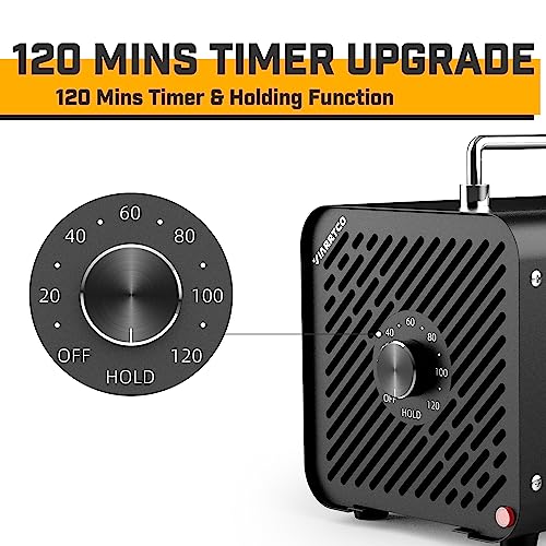 VIARRTCO Gerador de máquina de ozônio 30.000 mg/h - 6000 pés quadrados. Remoção de odores da máquina