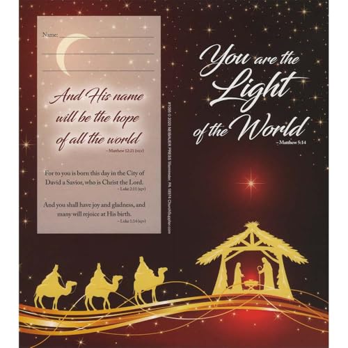 50 Carpetas para monedas de Navidad $40 Light of The World miniatura 1