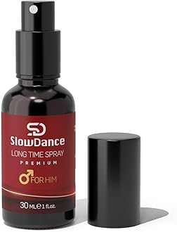 Slow Dance Delay Spray, Non-Numbing to Help Men Last Longer in Bed - Climax Control for Better Sensation - Sex Accessories for Adults Couples, 30 ml Bottle with 240+ Sprays