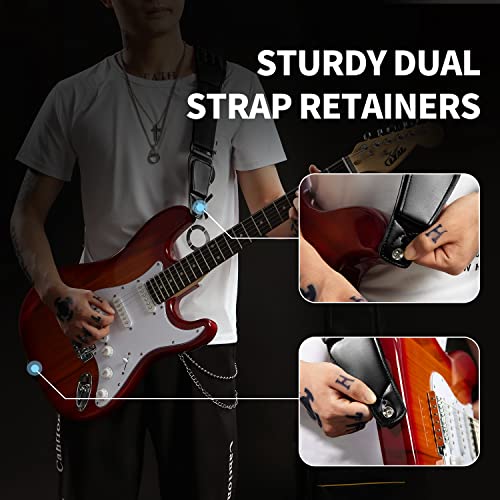 adorence Sangle de guitare basse avec support de médiator – Sangle rembourrée avec double boucles réglables pour guitare… - Les Beatles, Paul McCartney, John Lennon, RIngo Starr, George Harrison adorence Sangle de guitare basse avec support de médiator – Sangle rembourrée avec double boucles réglables pour guitare… – Image 6