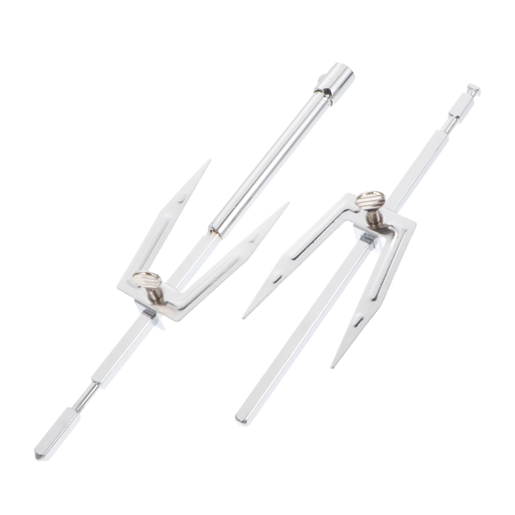 KICHOUSE Grill Fork Roast Chicken Fork Stainless Steel Material Easy to Use Rotating Spit