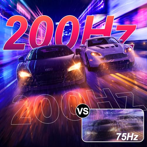 Image of 27 inch 1440P Gaming Monitor, 200Hz /144Hz Fast IPS 2K Computer Monitor with Speaker, Free-Sync & G-SYNC, 125% sRGB, HDR10, HDMI x2, DisplayPort x2, Compatible with Switch /Xbox /PS5, VESA Mountable