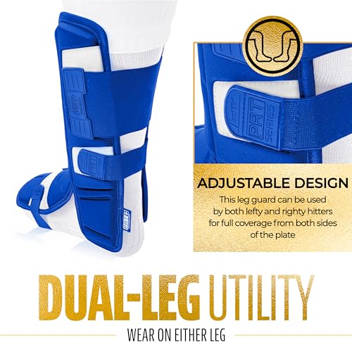 image for Franklin Sports Baseball + Softball Leg Guard - PRT Series Adult Shin 