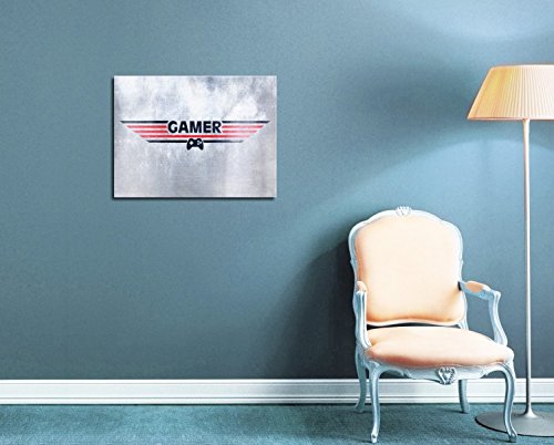 1art1 Plattenspieler Leinwandbild Retro Style – 80x60 Cm, Auf Keilrahmen, Made In Germany