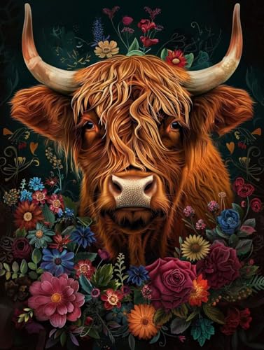 Diamond Painting Fleurs 5D kit complet de broderie diamant adulte 50x70cm