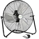 hykolity 20' High Velocity Floor Fan, 3-Speed 4650 CFM Heavy Duty Industrial Metal Shop Fan with Wall-Mounting System, Ideal for Commercial, Garage, Greenhouse and Gym