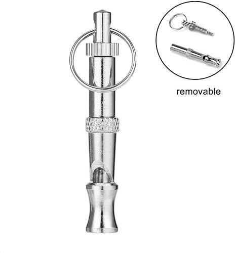 Jjlfresheners Silver Pets Whistle Adjustable Pet Training Sound Control Stainless Steel Puppy Bark Whistles With Suspendable Key Chain Dogs thumb #1