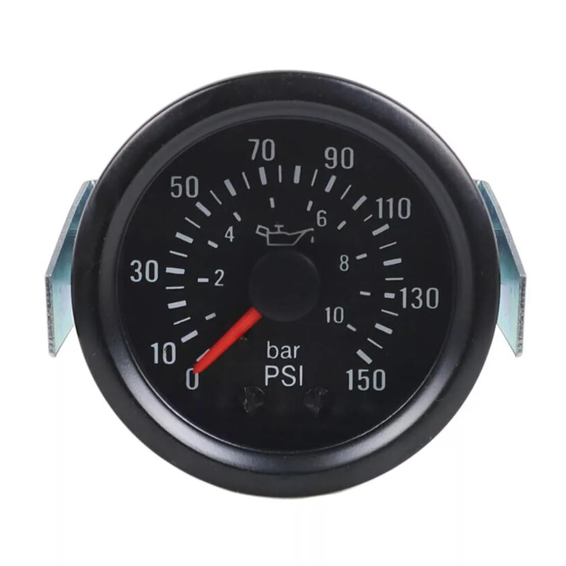 [Repuestos] Manómetro de presión de Aceite con Puntero mecánico de 52 mm 0-10 bar/0-150 PSI con 1/8 NPT