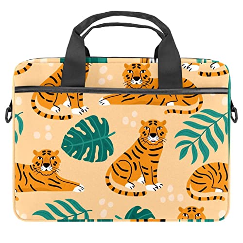 Maletín bandolera para ordenador portátil de 14 pulgadas con estampado decorativo exótico